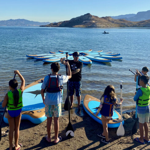 kids activity paddle board lesson lake mead las vegas