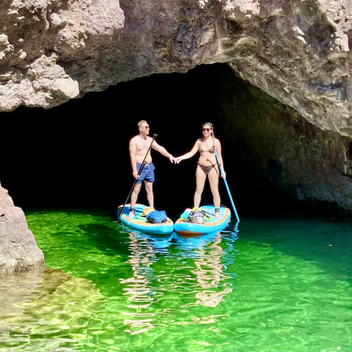 emerald cave paddle board tours at willow beach