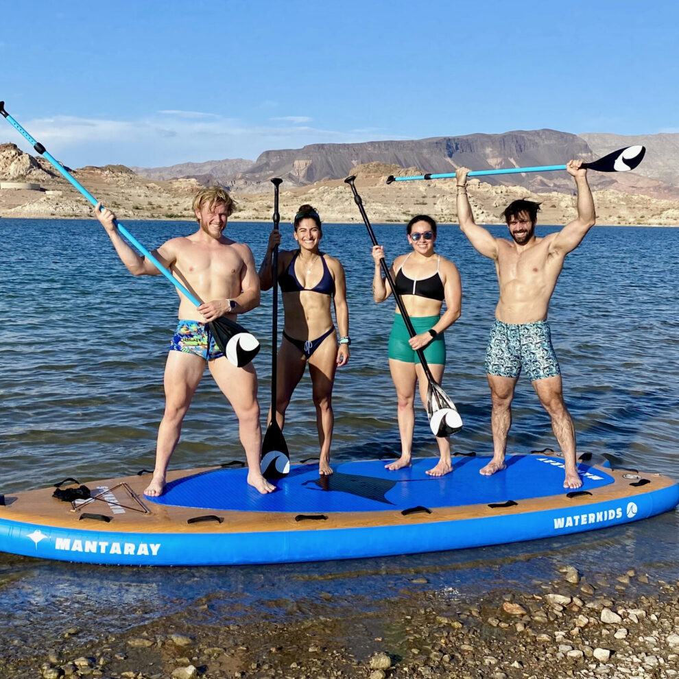 group tour paddle boarding lake mead las vegas