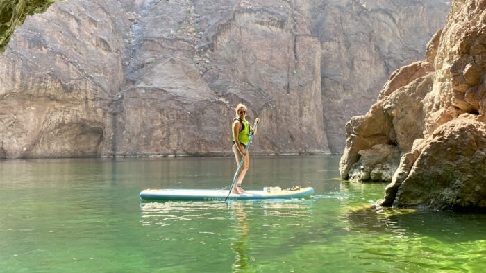 why you should go paddle boarding to emerald cave at willow beach