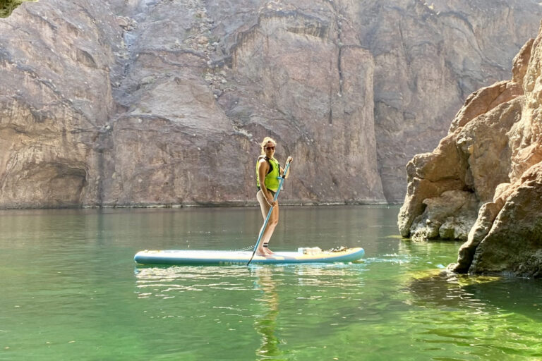 why you should go paddle boarding to emerald cave at willow beach