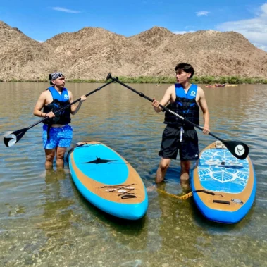 Scenic paddle boarding adventure at Lake Mead